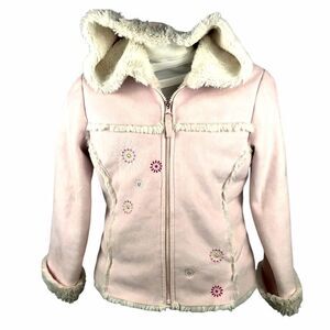 ROTHSCHILD LUXURY SHEARLING HOODED FURRY COAT 6X